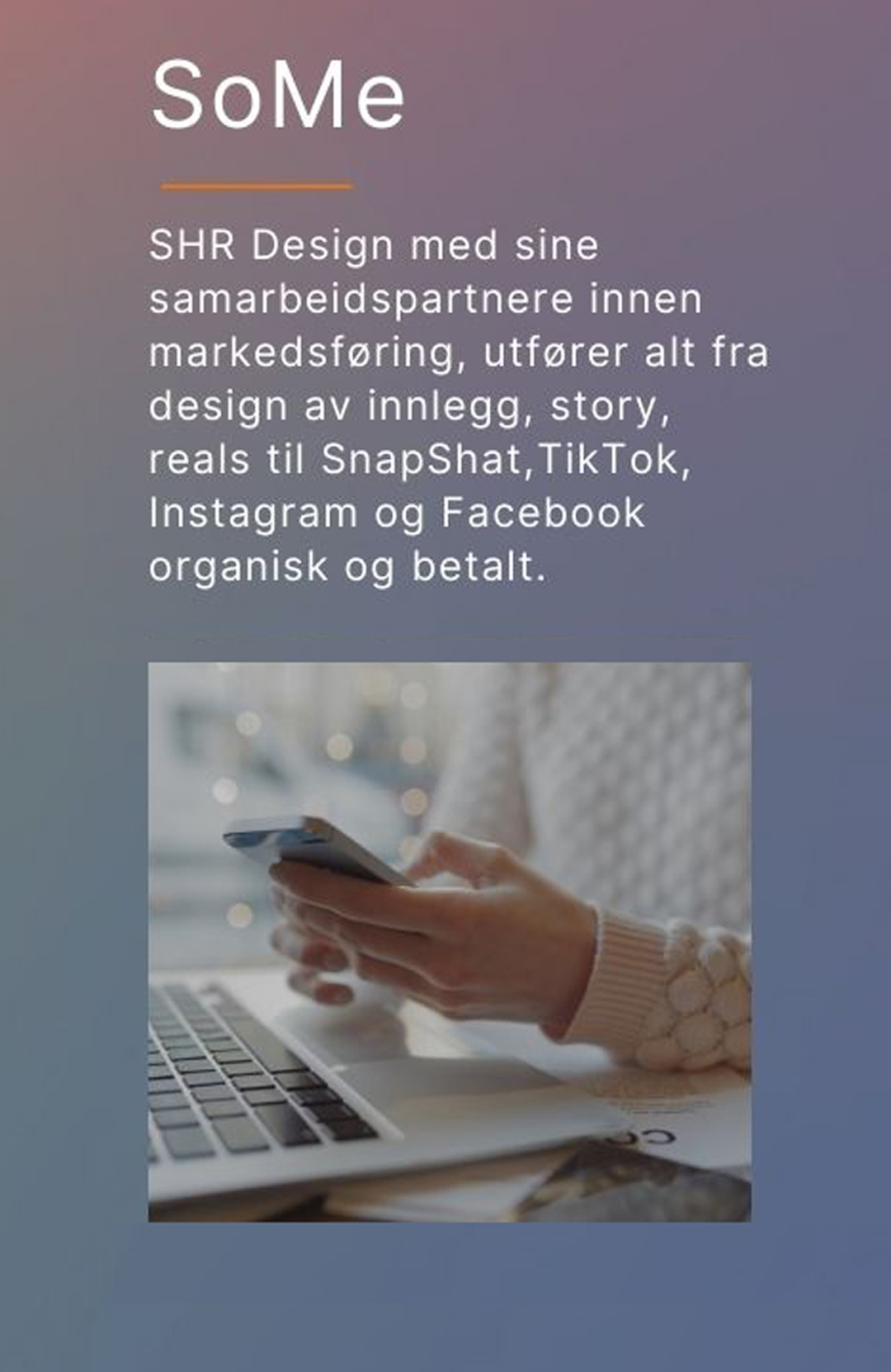 SHR Design - Sosiale medier
