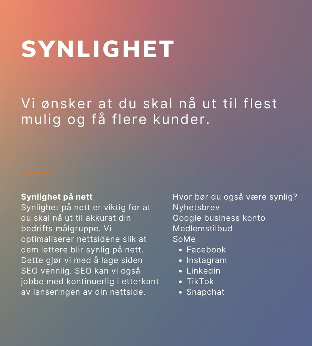 SHR Design - Synlighet på nett