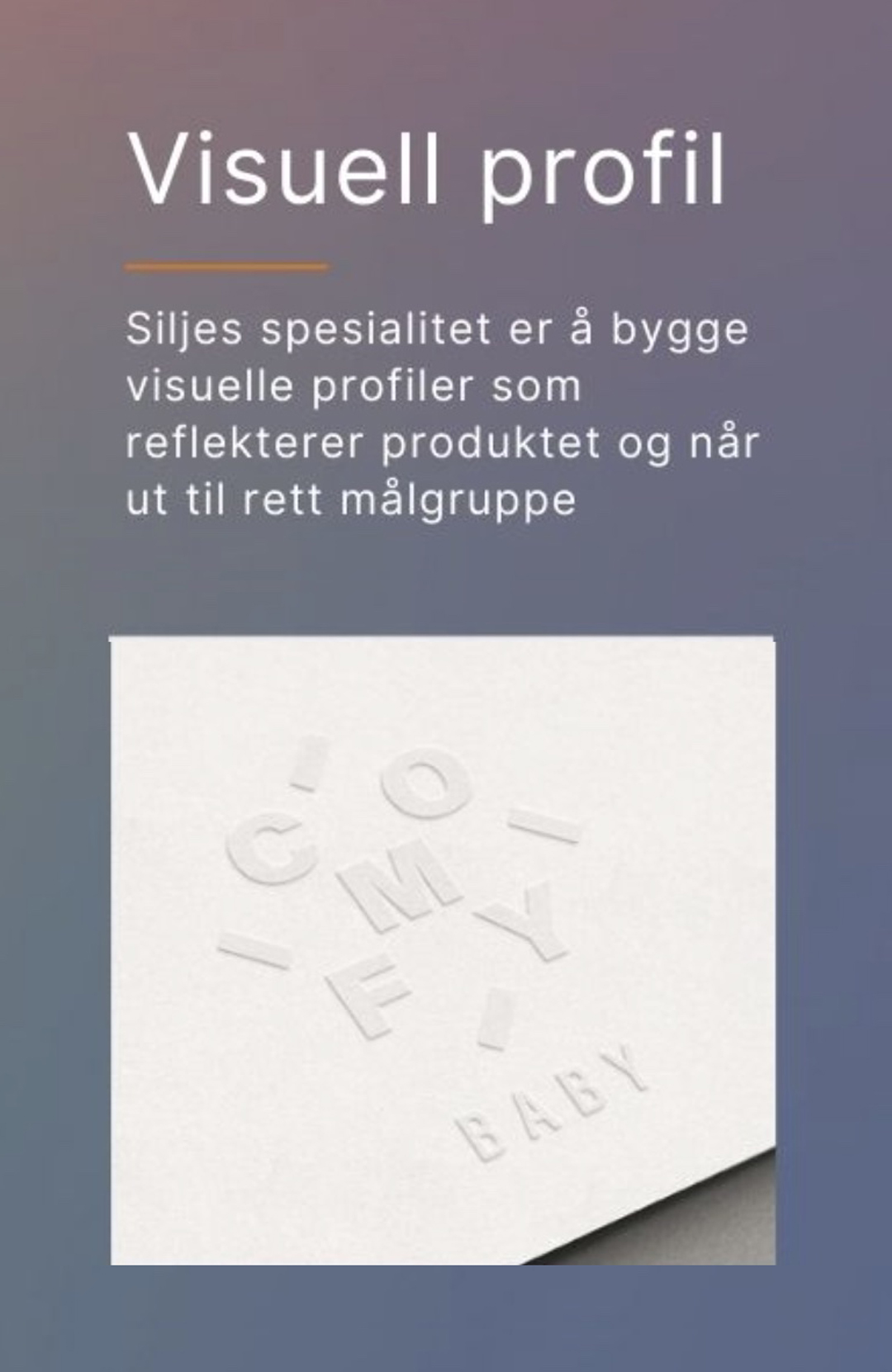 SHR Design - Visuell profil