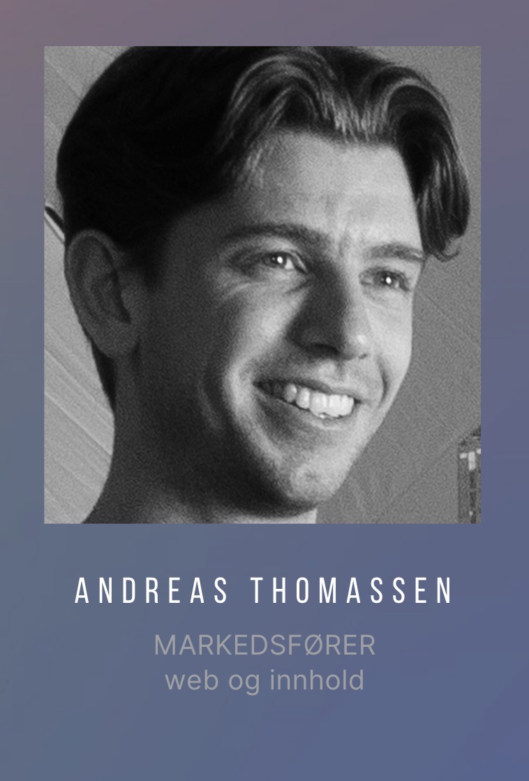 SHR Design - Andreas Thomassen - Digital markedsfører