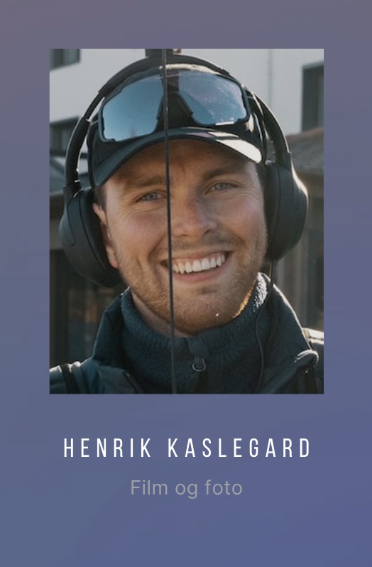 SHR Design - Samarbeidspartner - Henrik Kaslegard - Film og foto