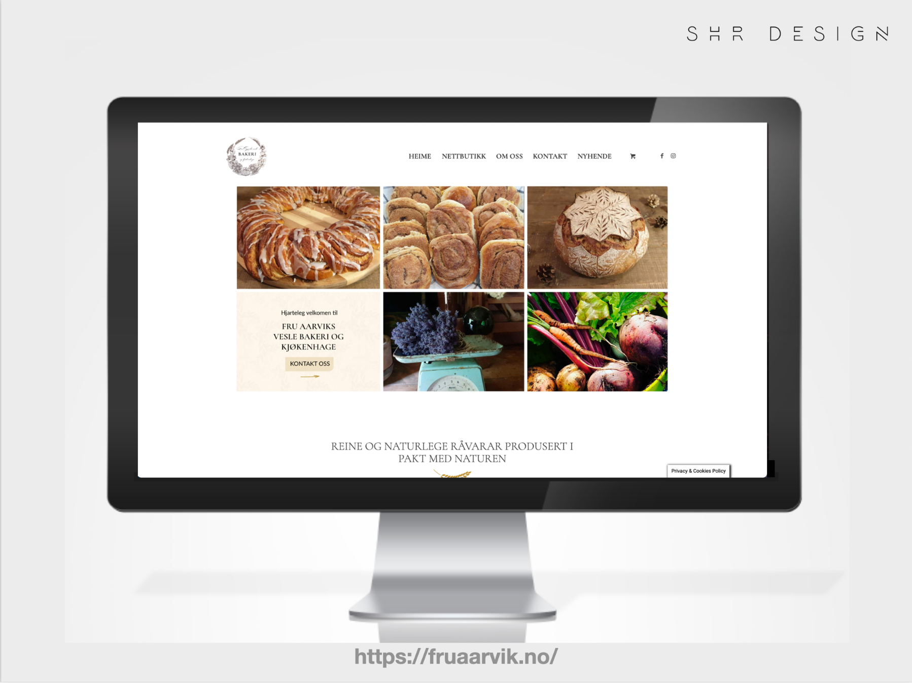 SHR Design - Fru Aarvik - Design av nettbutikk & visuell identitet