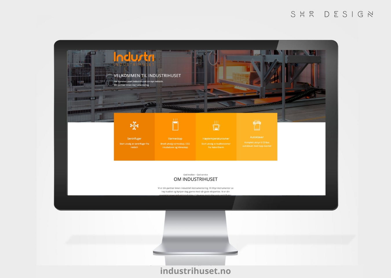 SHR Design - Industrihuset - Nettside & grafisk profil
