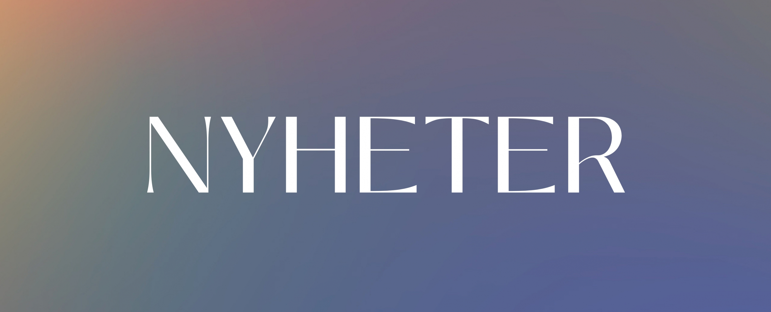 SHR Design - Nyheter