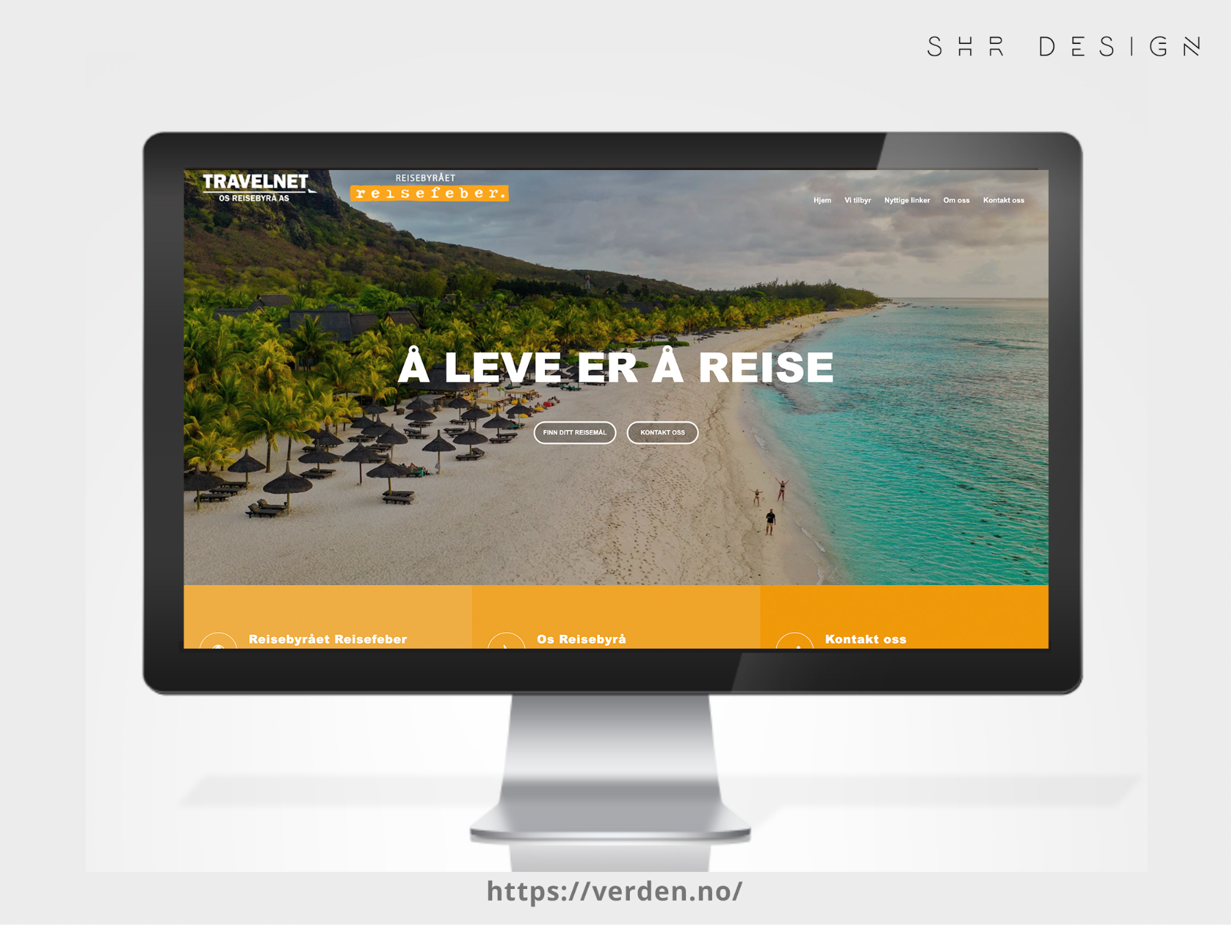 SHR Design - verden.no - Frontend, UI/UX design, Responsiv nettside